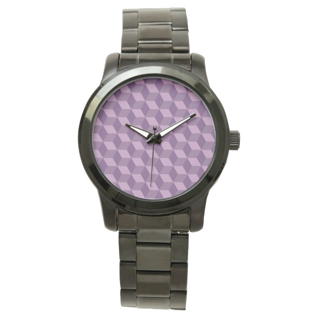 MONTRE CUBES VIOLETS (devant)
