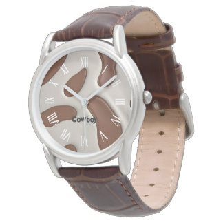 Montre Cuir de vache faux Collection élégante de luxe mod