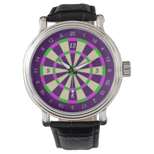Montre Cuir Vintage noir personnalisé (conception des Cib