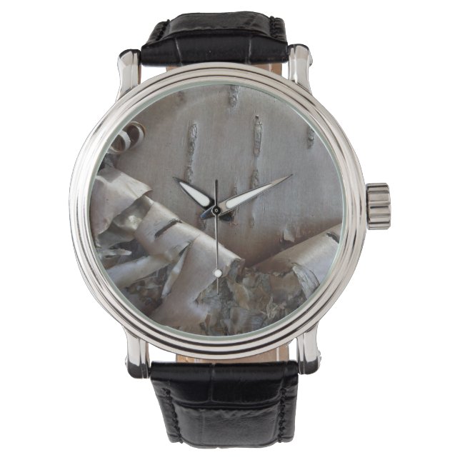 Montre Curly Birch Bark Tree Rustic (devant)
