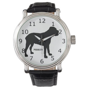 Montre CUSTOM Cane Corso Dog Silhouette
