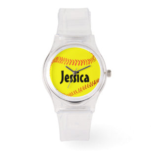 Montre Custom Girls Sporty Rose FastpitchSoftball Watch