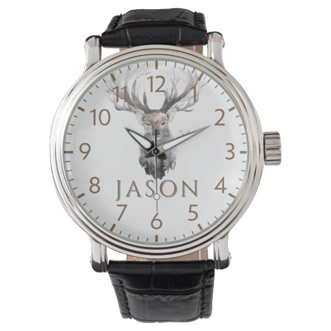 Montre Custom Holiday Watch for Man | Deer Hunter (devant)