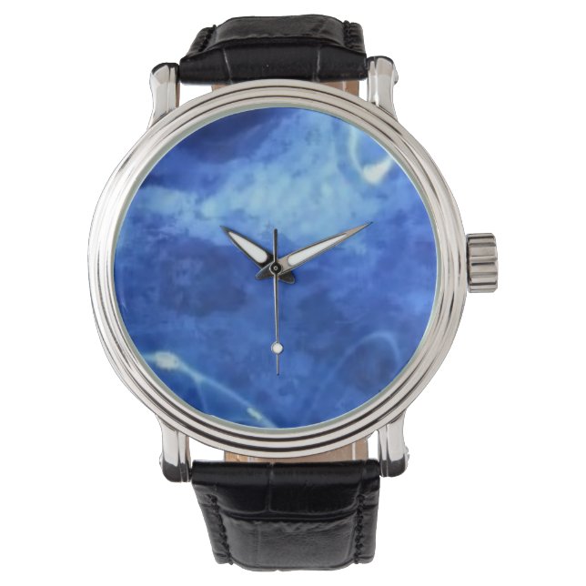 Montre Custom horloge blue (devant)