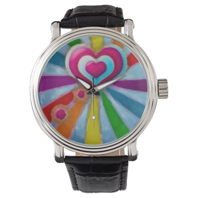 Montre Custom horloge blue_green (devant)