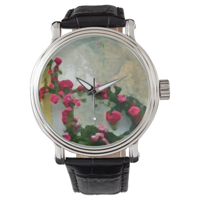 Montre Custom horloge flower (devant)