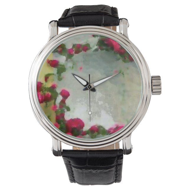 Montre Custom horloge flower (devant)