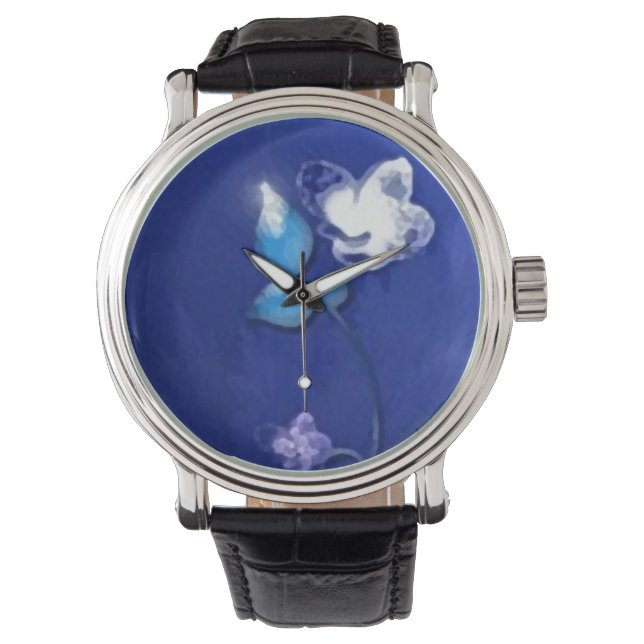 Montre Custom horloge flower (devant)