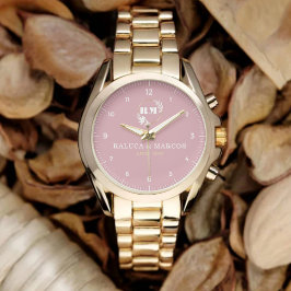 Montre Custom Minimalist Boho Couple Name Unique Gift