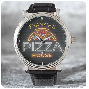 Montre Custom Neon Italian Pizzeria Pizza House