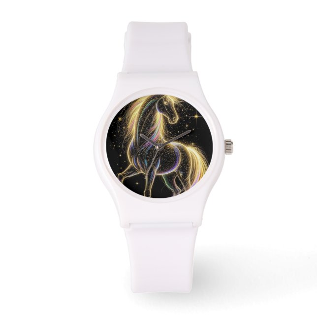 Montre Custom White Silicone Watch – Modern Unisex (Recto)