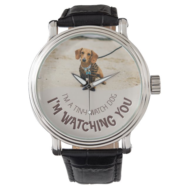 Montre Customisé - Votre propre photo de chien - Watch Do (devant)