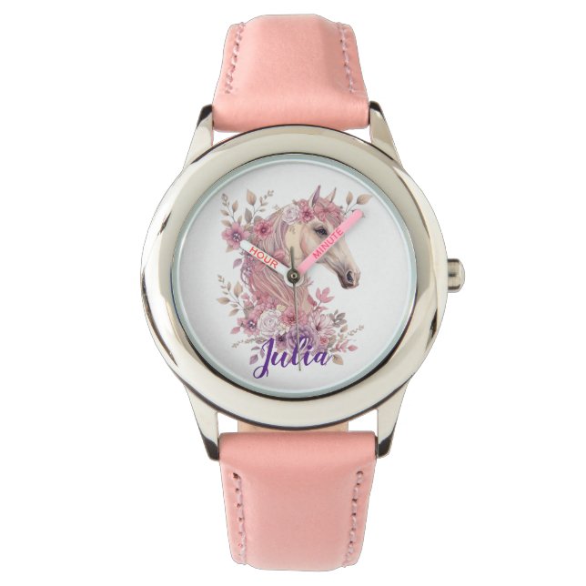 Montre Customizable Pretty Ponies and Petals (devant)