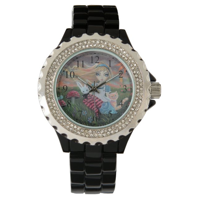 Montre Cute Alice au pays des merveilles Art d'Imaginaire (devant)