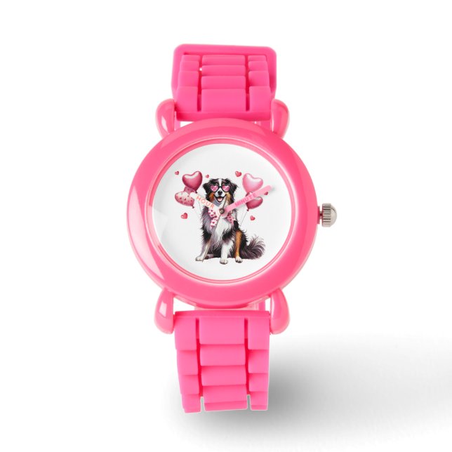 Montre Cute American Shepherd Kids Watch (Recto)