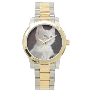 Montre Cute chaton blanc