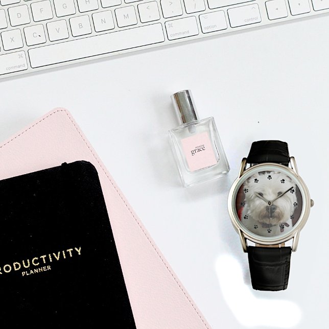 Montre Cute Custom Pet Photo Wrist Watch (Créateur téléchargé)