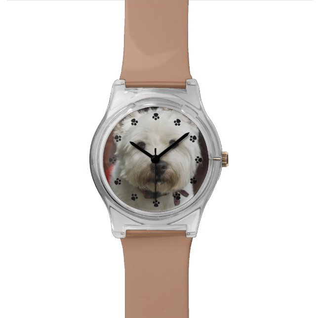 Montre Cute Custom Pet Photo Wrist Watch (Fermer)