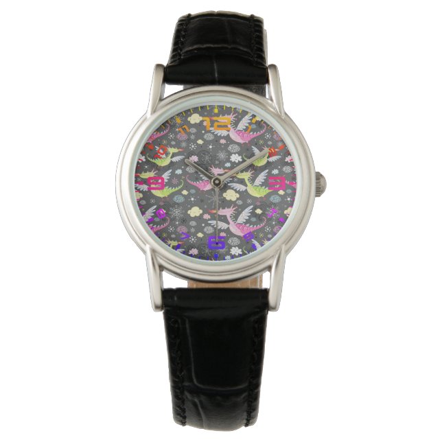 Montre Cute Dragons Magiques (devant)
