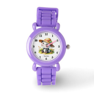 Montre Cute Farm Panda ajouter nom filles Regarder