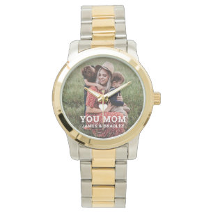 Montre Cute Heart Love You Maman Fête des Mères Photo