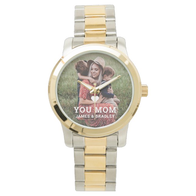Montre Cute Heart Love You Maman Fête des Mères Photo (devant)
