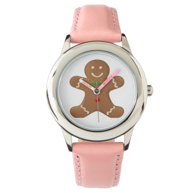 Montre Cute homme classique en pain d'épices (devant)
