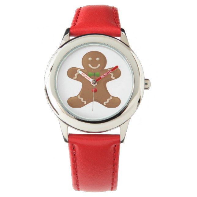 Montre Cute homme classique en pain d'épices (devant)