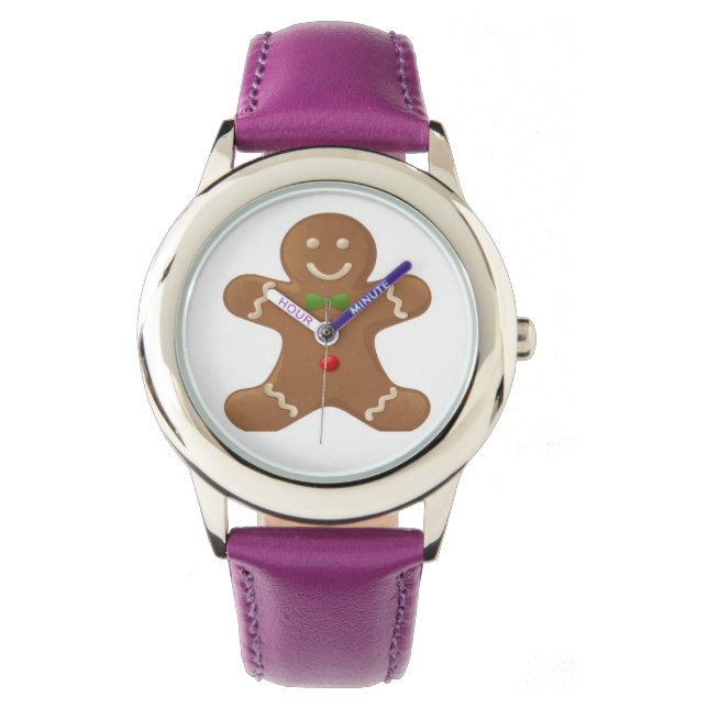 Montre Cute homme classique en pain d'épices (devant)