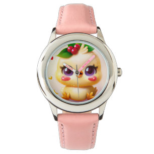 Montre Cute Kawaii Bébé poulet avec Holly
