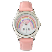 Cute Kawaii Bunny et Rainbow Personnalisé