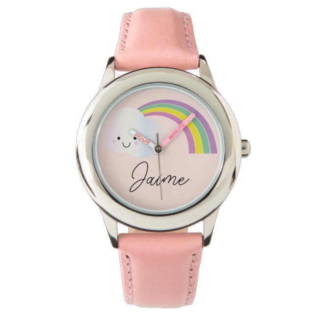 Montre Cute Kids Magical Rainbow and Cloud (devant)