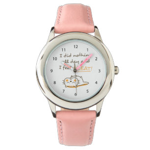 Montre Cute Lazy Kitty Chat Ne Fais Rien Toute La Journée