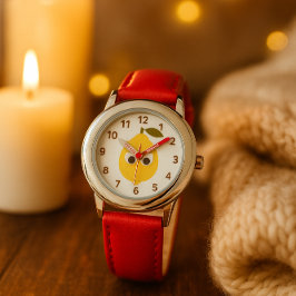 Montre Cute Lemon Character with Googly Eyes