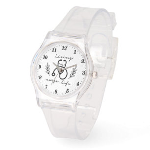 Montre Cute living Infirmière vie mot art