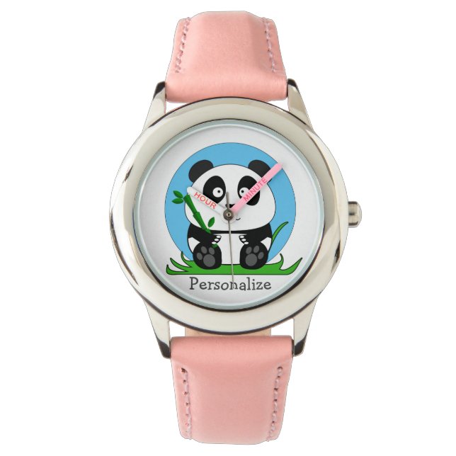 Montre Cute Panda personnalisée (devant)