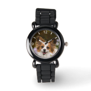 Montre Cute Papillon Espagnol Photo Plaque d'accès Amoure