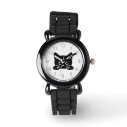 Montre Cute Peeking Chat noir