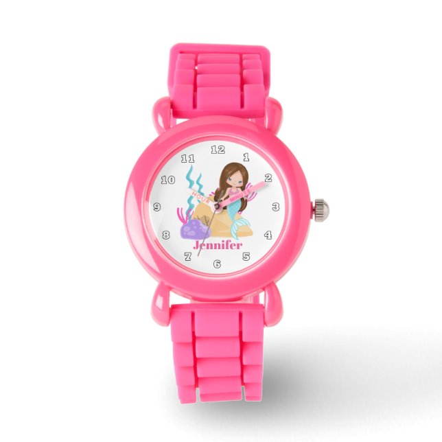 Montre Cute sirène ajouter nom filles regarder (Recto)