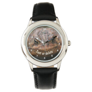 Montre Cute Toad Frog visage Personnalisé