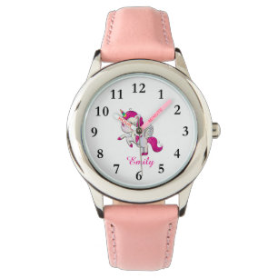 Montre Cute Unicorn Nom Personnalisé Enfants Regardez