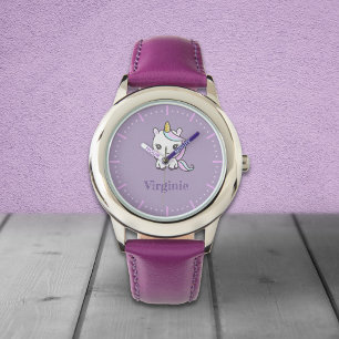 Montre Cute Unicorn Purple Watch
