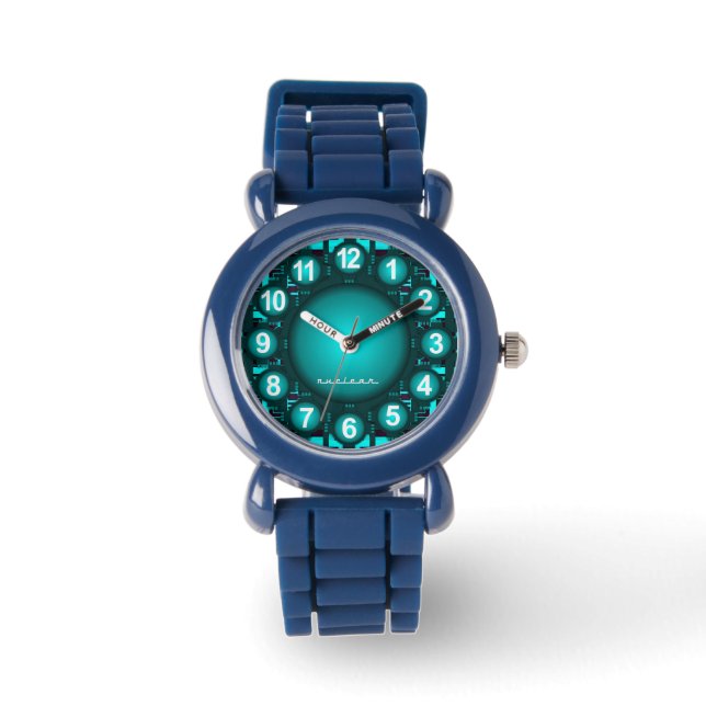 Montre Cybersurveillance nucléaire futuriste (Recto)