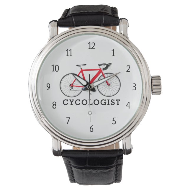 Montre Cycologiste Bicyclette rouge (devant)