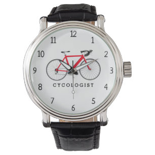 Montre Cycologiste Bicyclette rouge