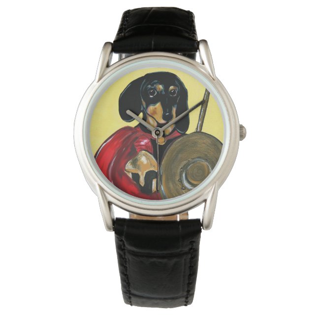 MONTRE DACHSHUND ROMAN SOLDIER (devant)