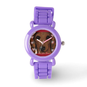 Montre Dachshund Rouge