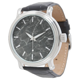 Montre Dalle de marbre noire