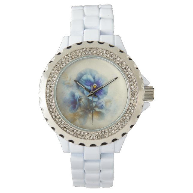 Montre Dames Floral Pansy Watch (devant)
