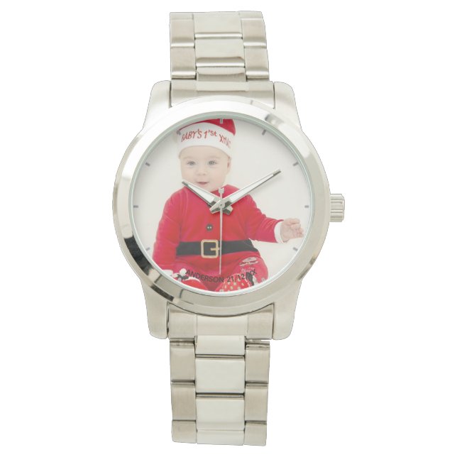 Montre Dames PHOTO Regarder un nouveau bébé ou n'importe  (devant)